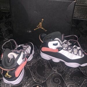 Air Jordan Kids' Sneakers Black White Pink
